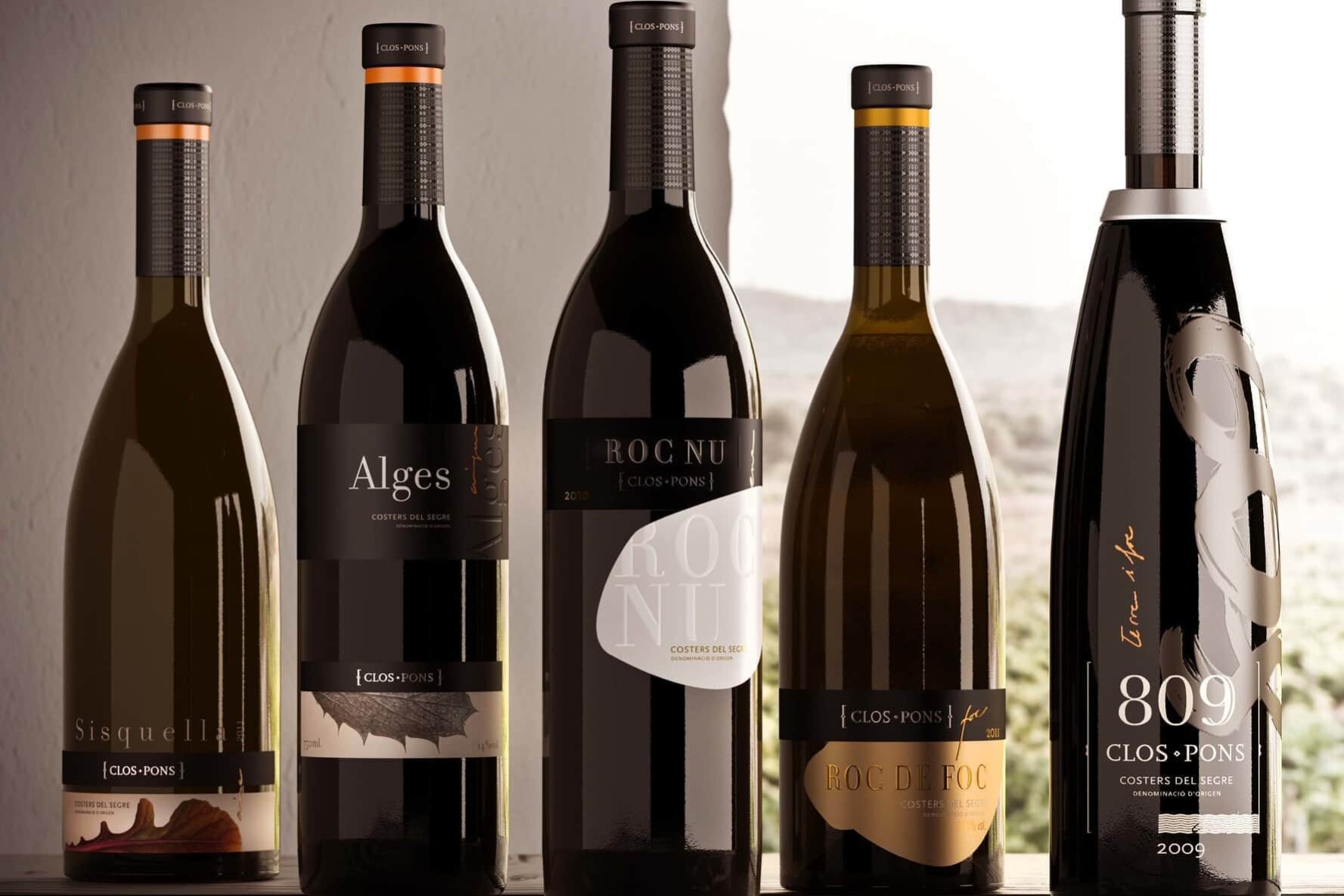 Clos Pons wine line up