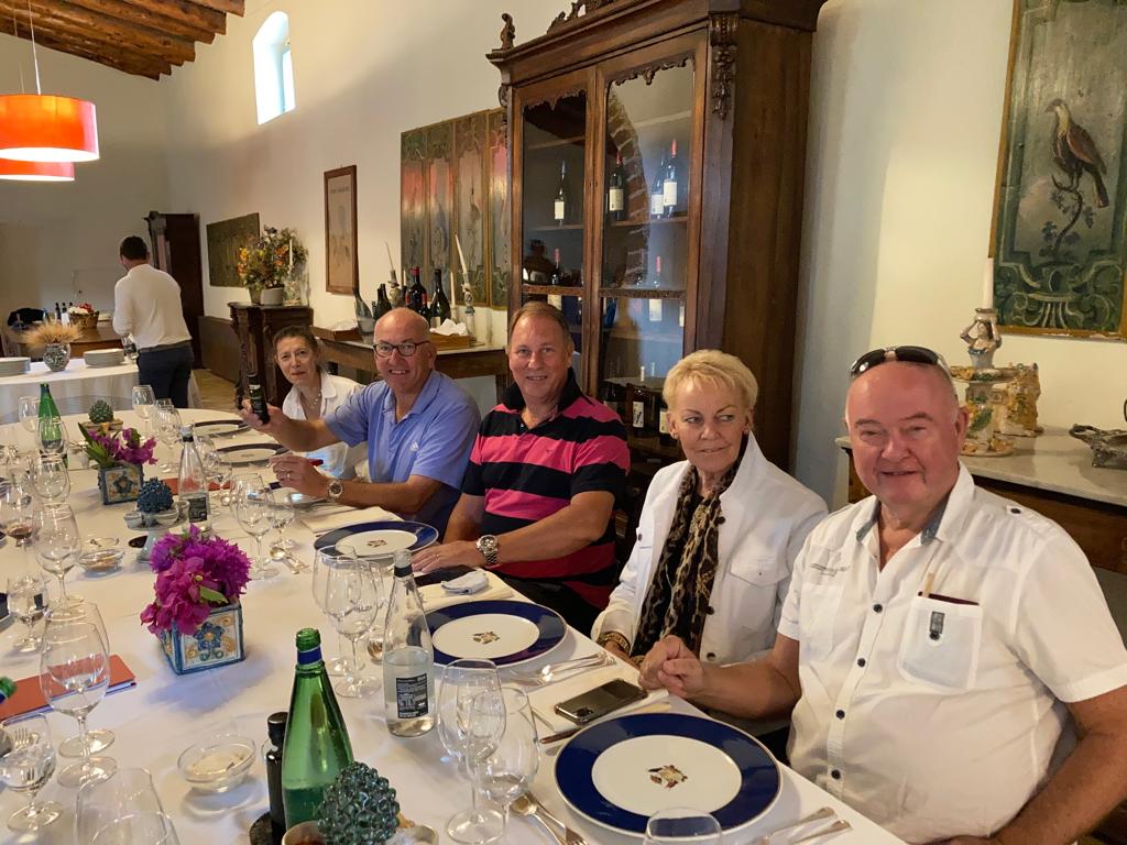 tour du vin Sicily dinner out